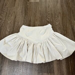 Chic Cream Mini Skirt